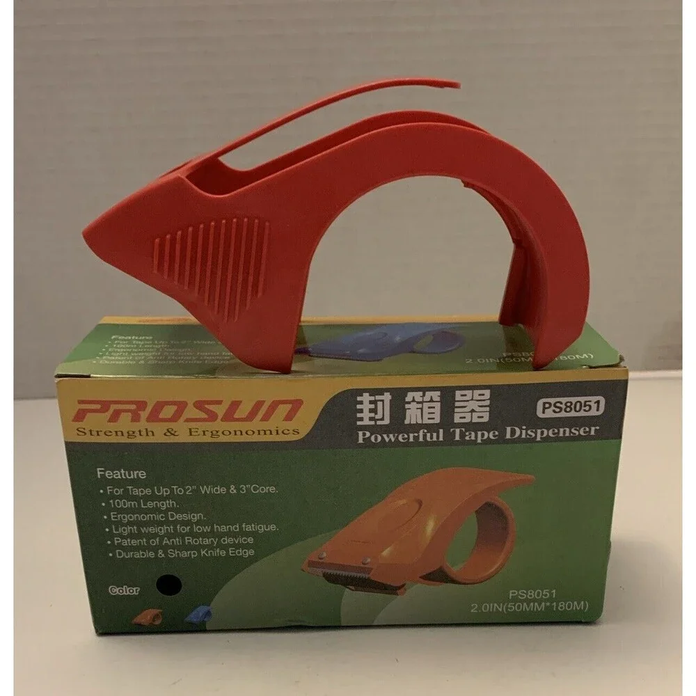 2 Portable Tape Dispenser Packing Packaging Sealing Cutter Heavy Duty 2